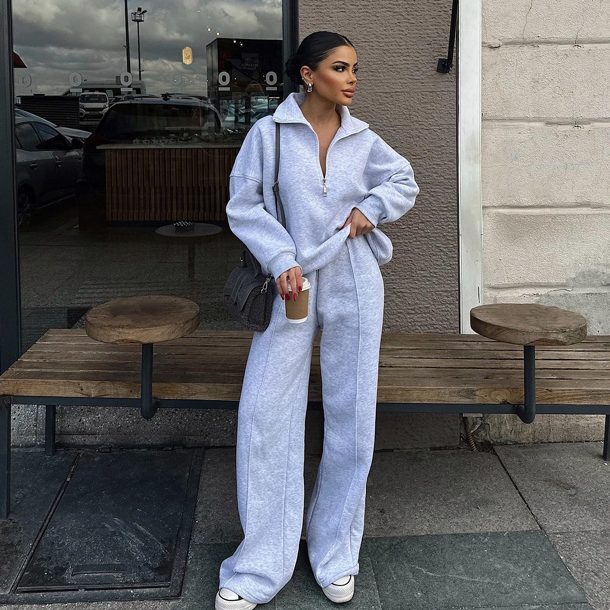 Levi Rhei Half-Zip Cozy Lounge Set