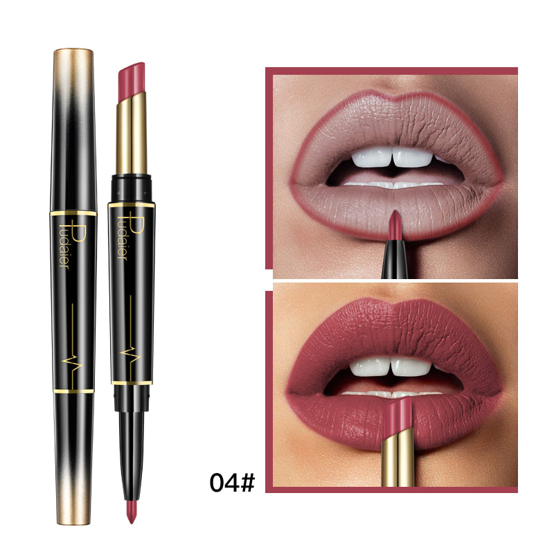 Levi Rhei 2-in-1 Precision Lipstick & Lip Liner Duo (Matte Finish)