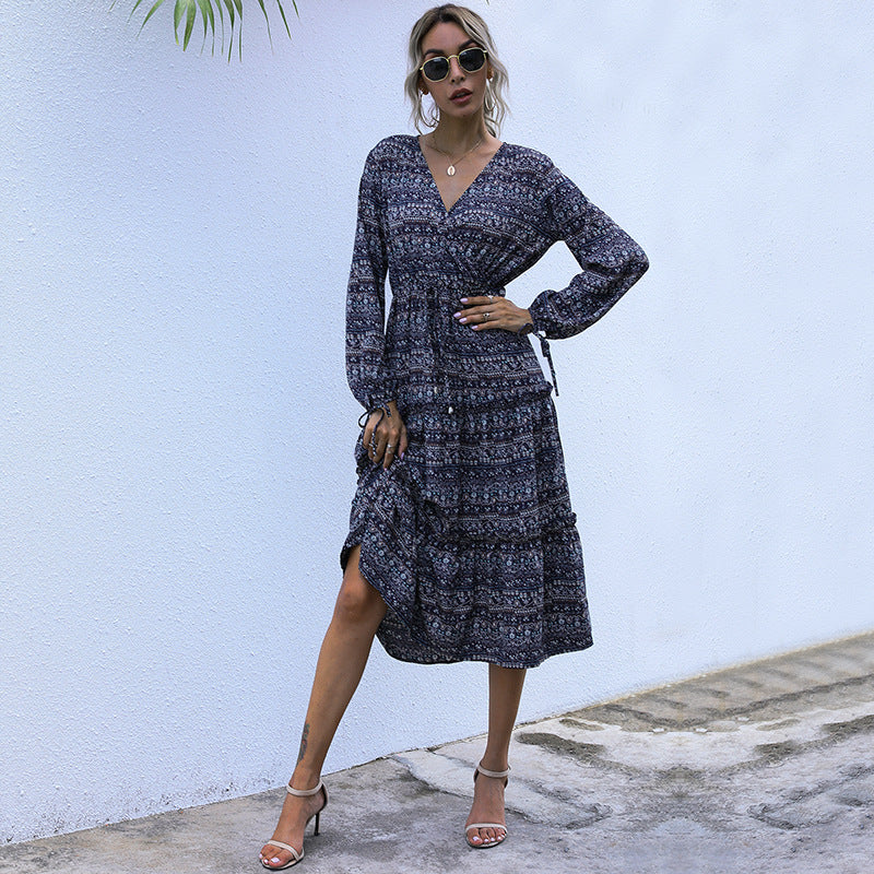 Levi Rhei Printed Midi Dress