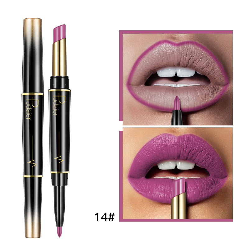 Levi Rhei 2-in-1 Precision Lipstick & Lip Liner Duo (Matte Finish)