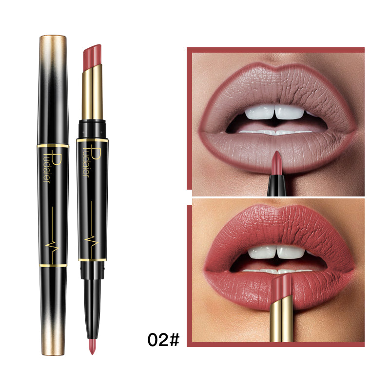 Levi Rhei 2-in-1 Precision Lipstick & Lip Liner Duo (Matte Finish)