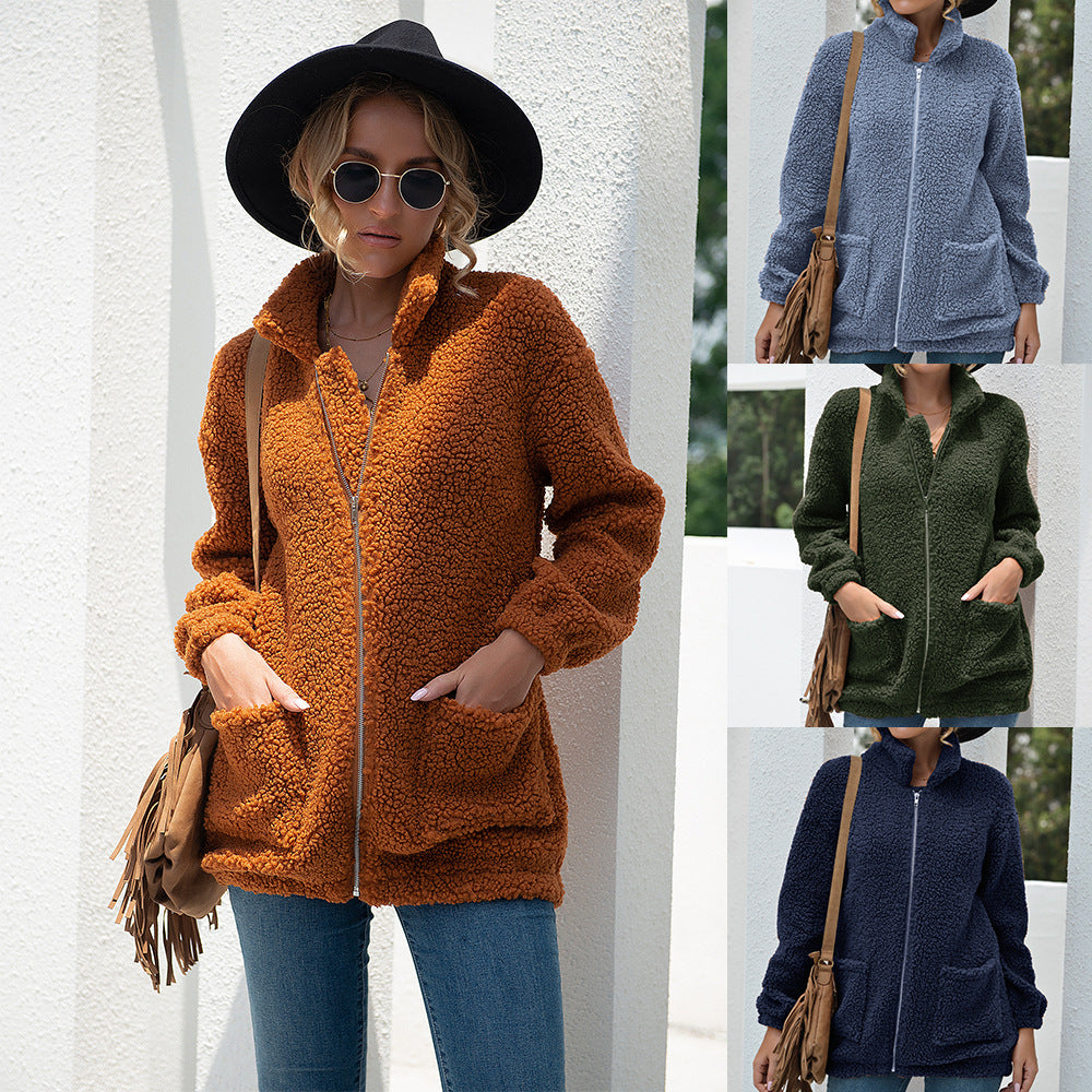 Levi Rhei Cozy Plush Zip Jacket