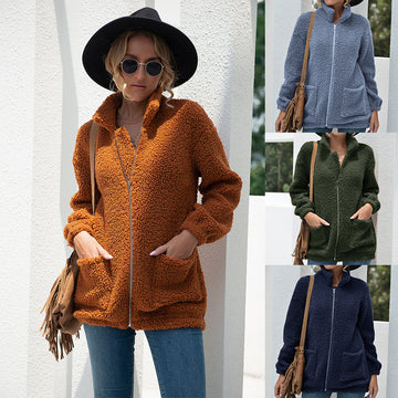 Levi Rhei Cozy Plush Zip Jacket