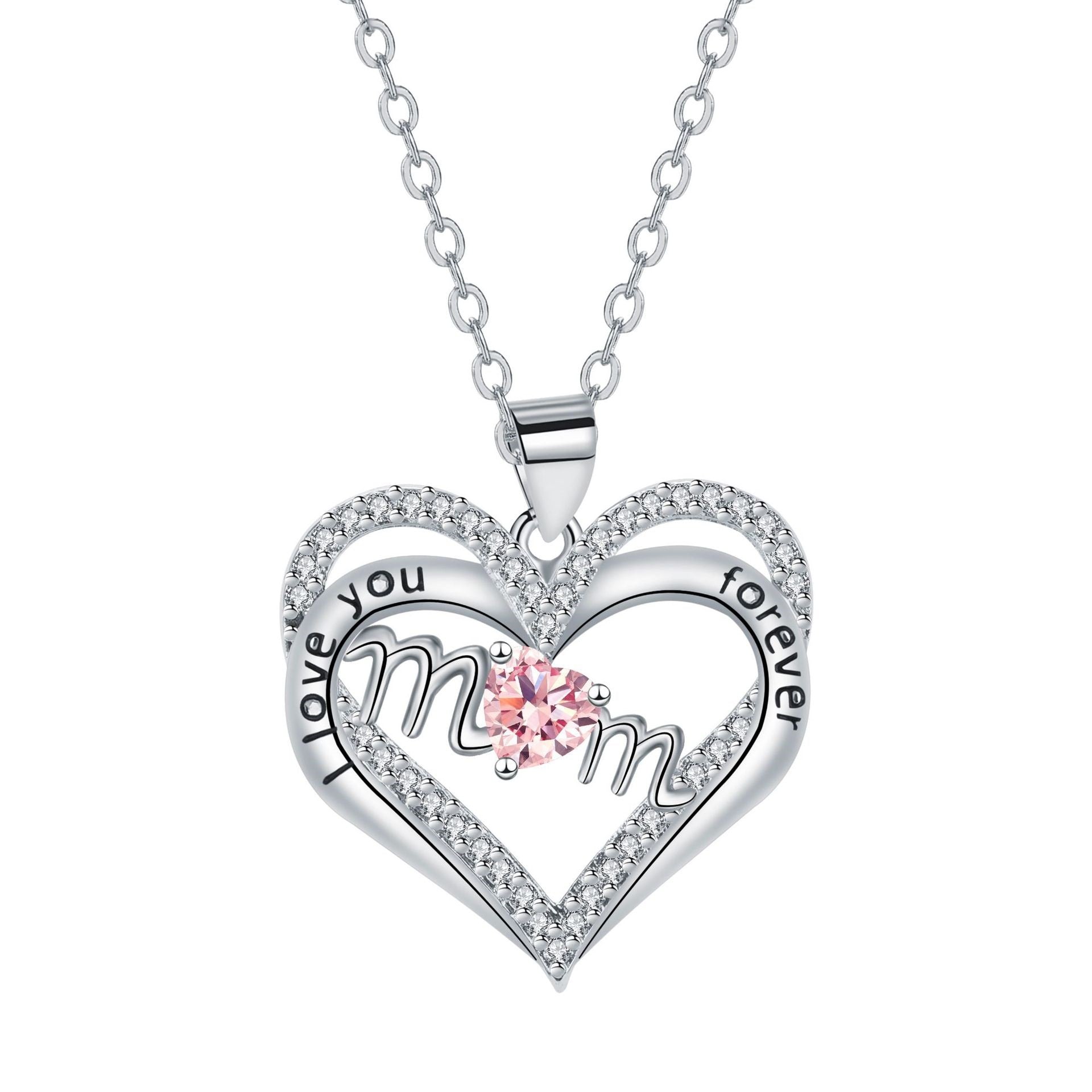 Levi Rhei Mom Heart Double Pendant Necklace