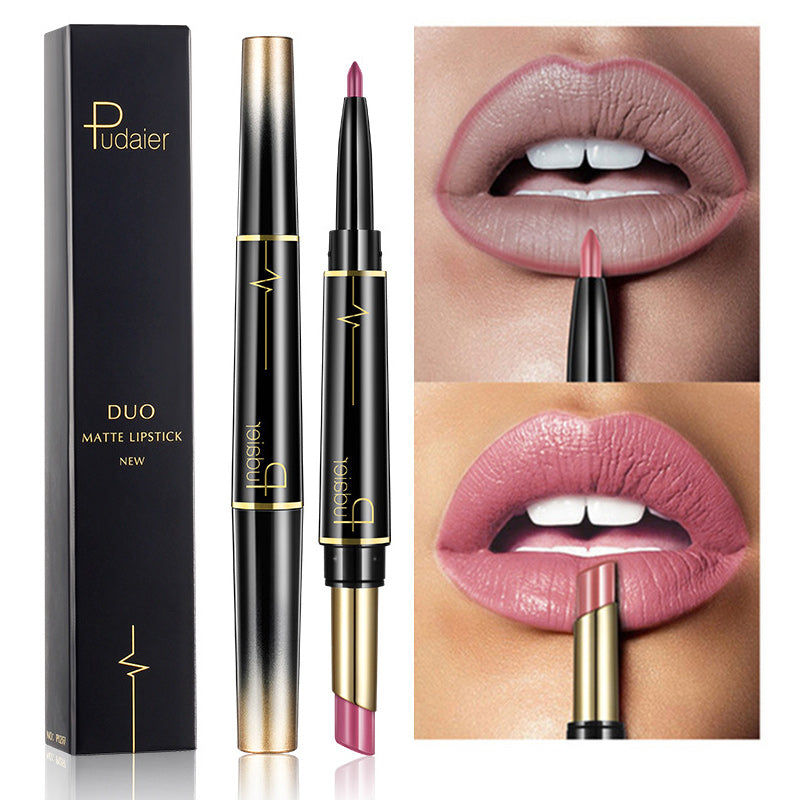 Levi Rhei 2-in-1 Precision Lipstick & Lip Liner Duo (Matte Finish)