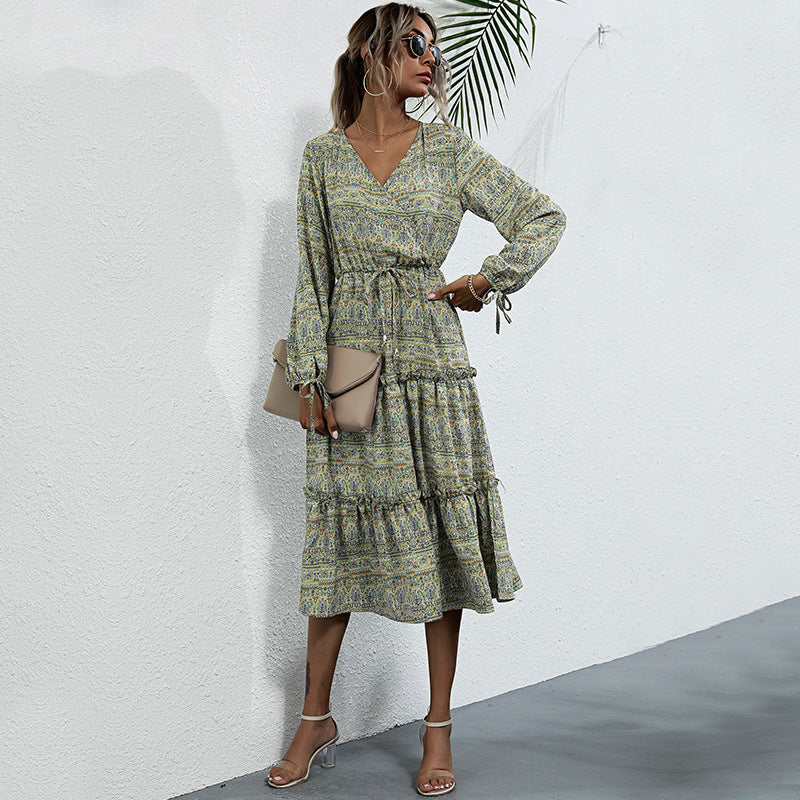 Levi Rhei Printed Midi Dress