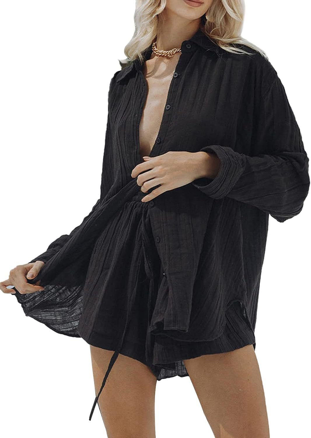 Levi Rhei Sheer Breeze Shirt & Shorts Set