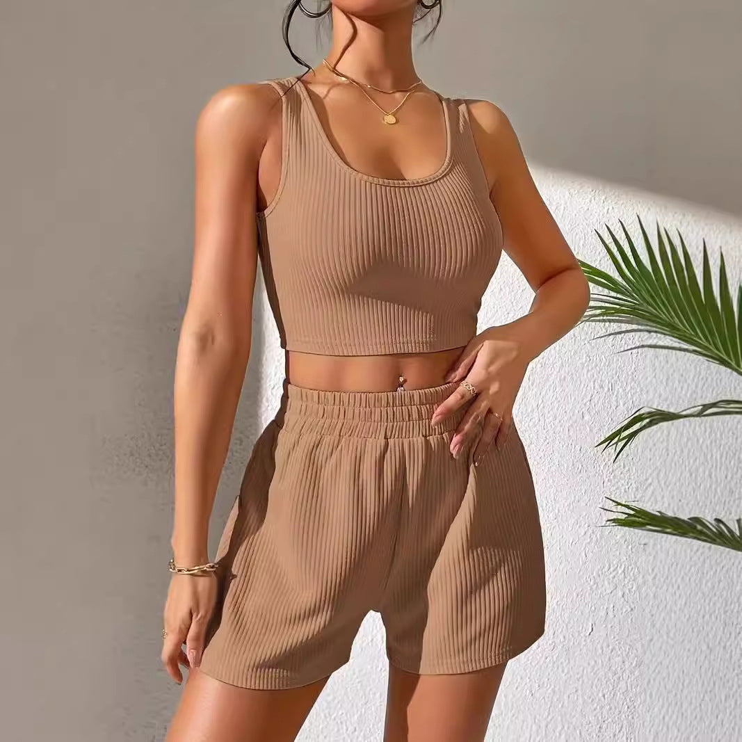 Levi Rhei Minimal Fit Crop & Shorts Set