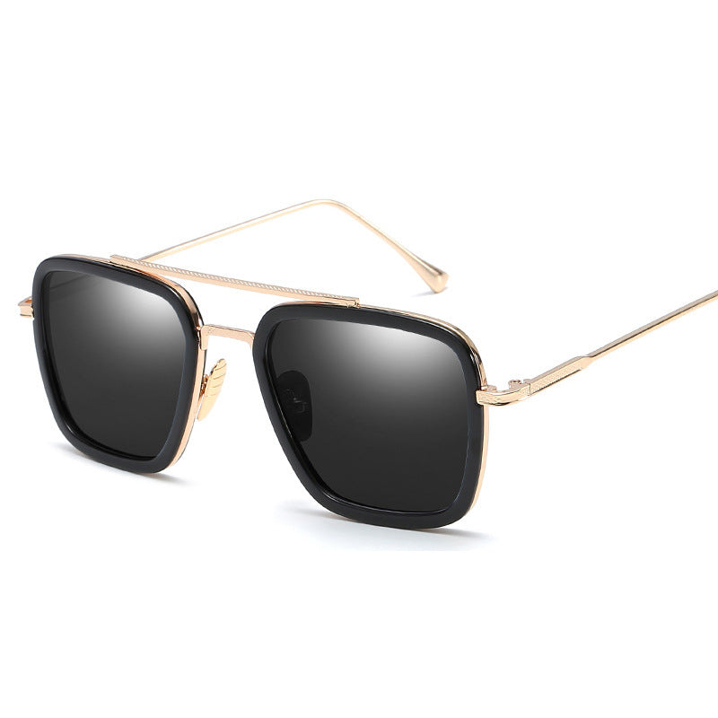 Levi Rhei Retro Clear Frame Square Sunglasses