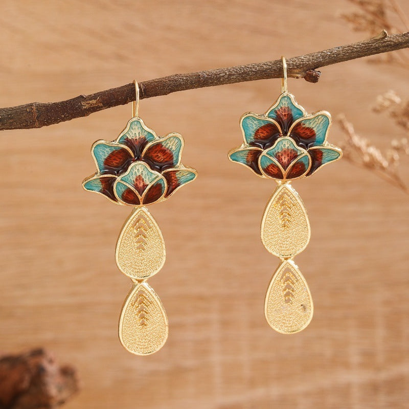 Levi Rhei Vintage Boho Floral Earrings