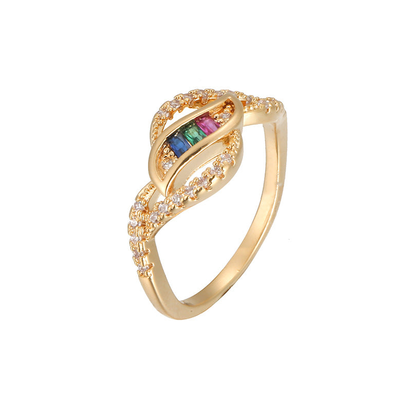 Levi Rhei Twisted Zircon Ring