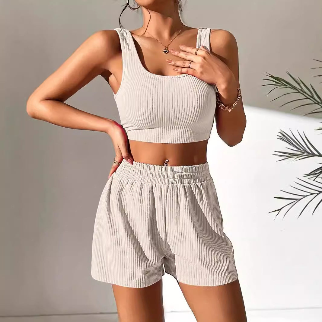 Levi Rhei Minimal Fit Crop & Shorts Set