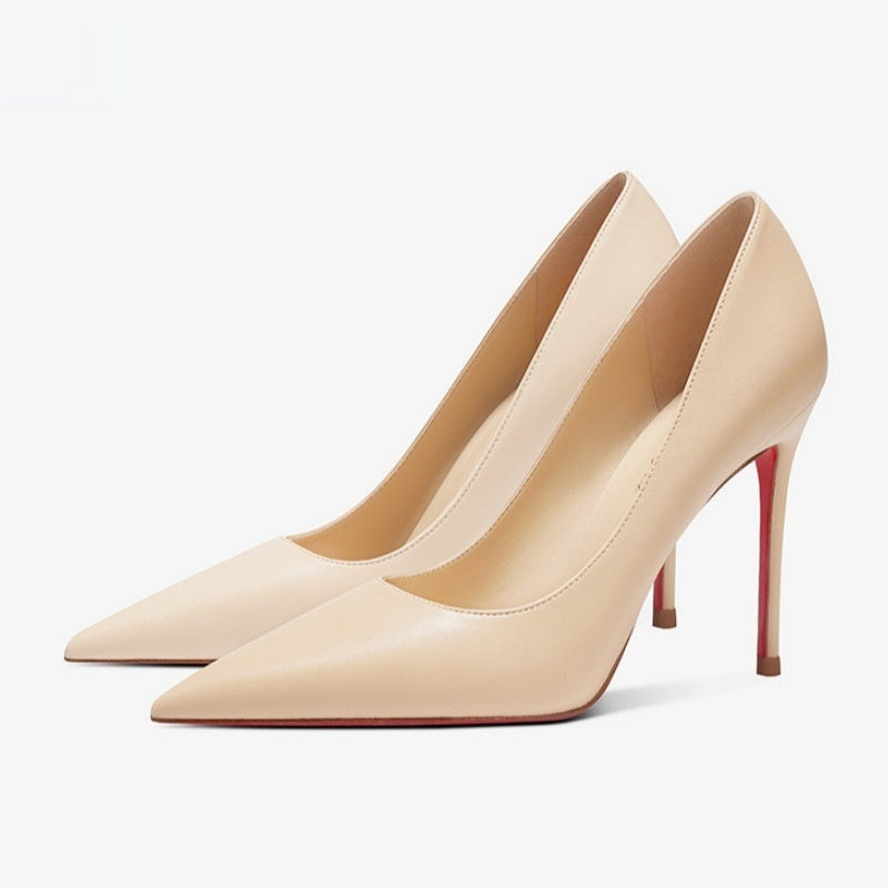 Levi Rhei Signature Red Sole Pointed Heels