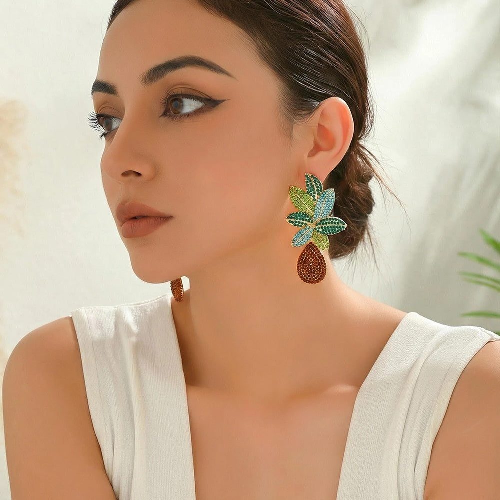Levi Rhei Floral Statement Earrings
