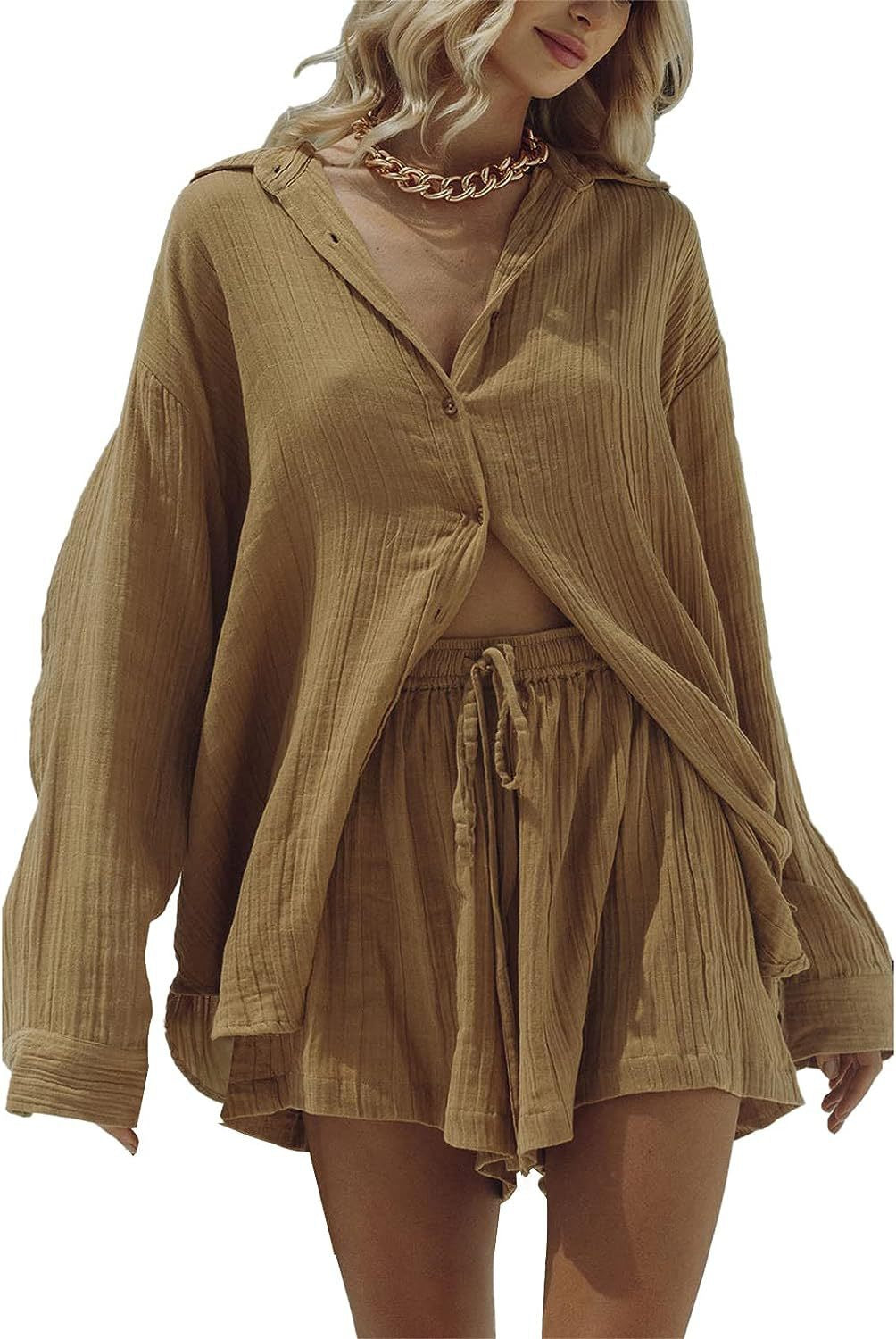 Levi Rhei Sheer Breeze Shirt & Shorts Set