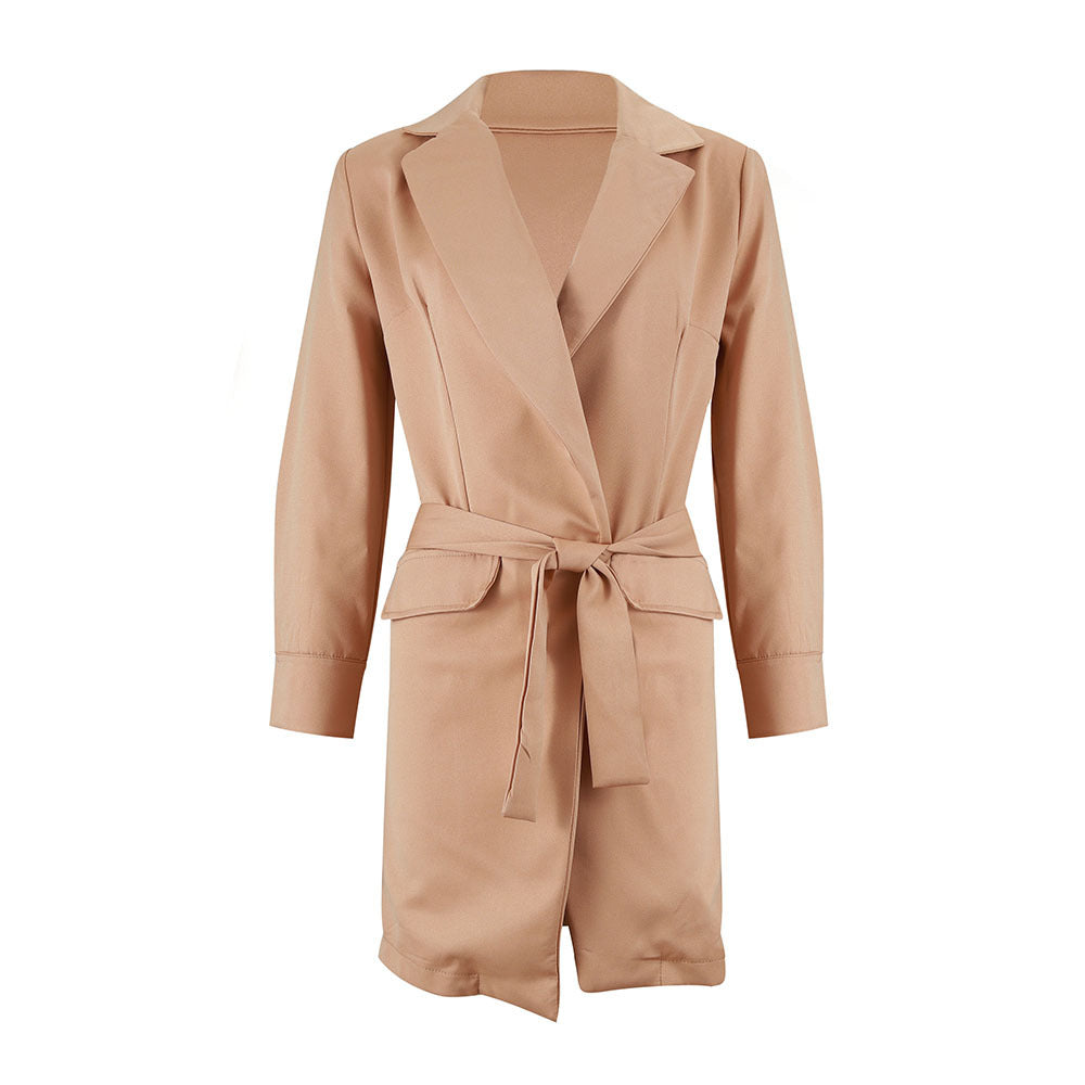 Levi Rhei Elegant Belted Blazer Dress