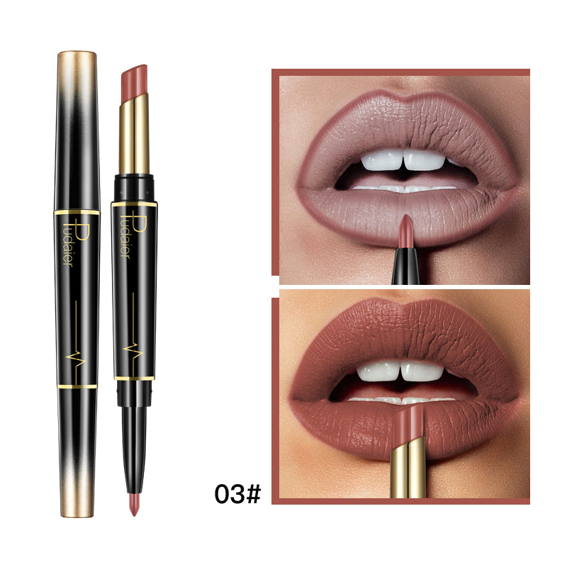 Levi Rhei 2-in-1 Precision Lipstick & Lip Liner Duo (Matte Finish)