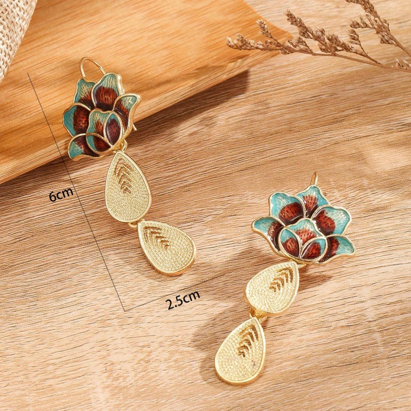 Levi Rhei Vintage Boho Floral Earrings