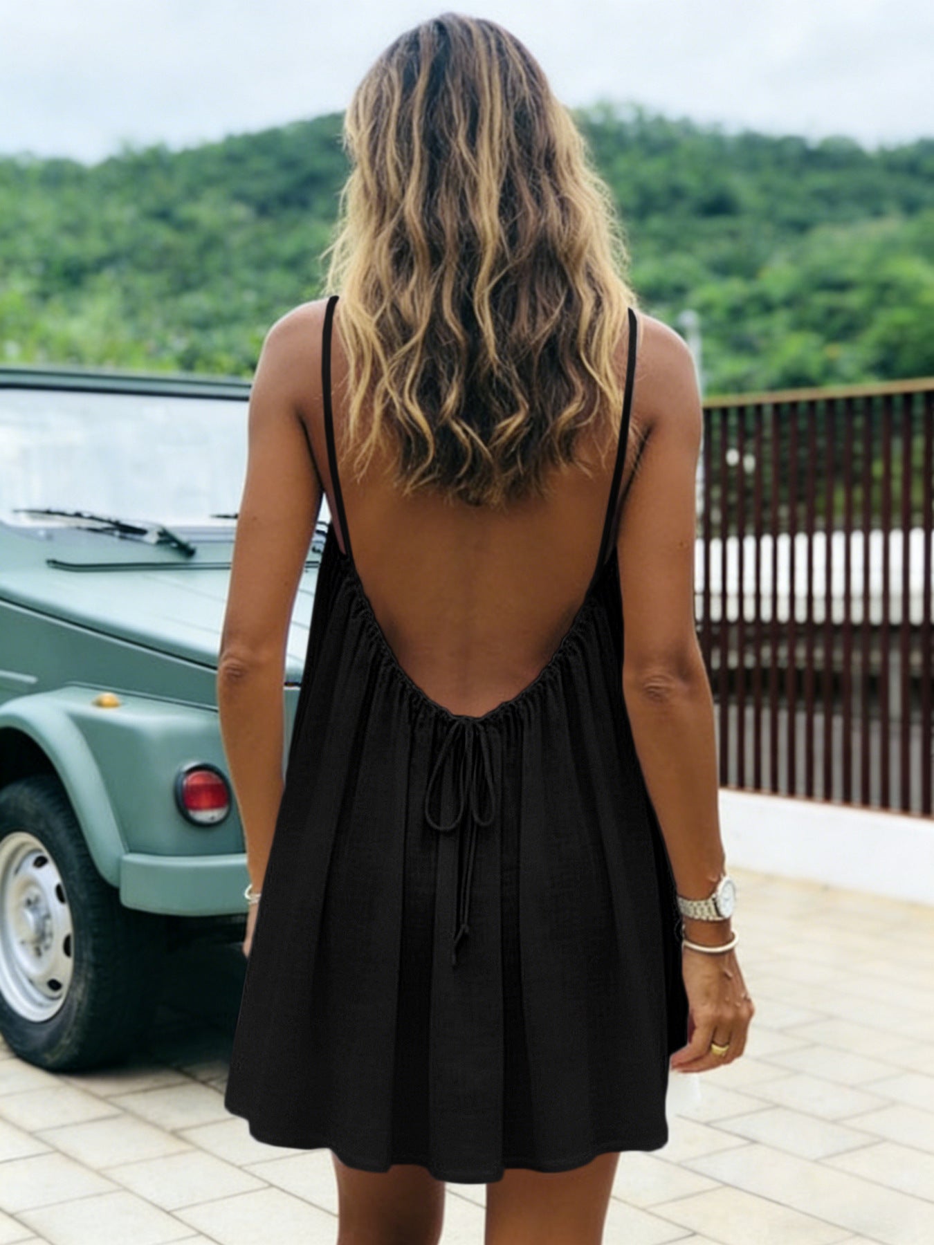 Levi Rhei Breezy Open-Back Summer Dress