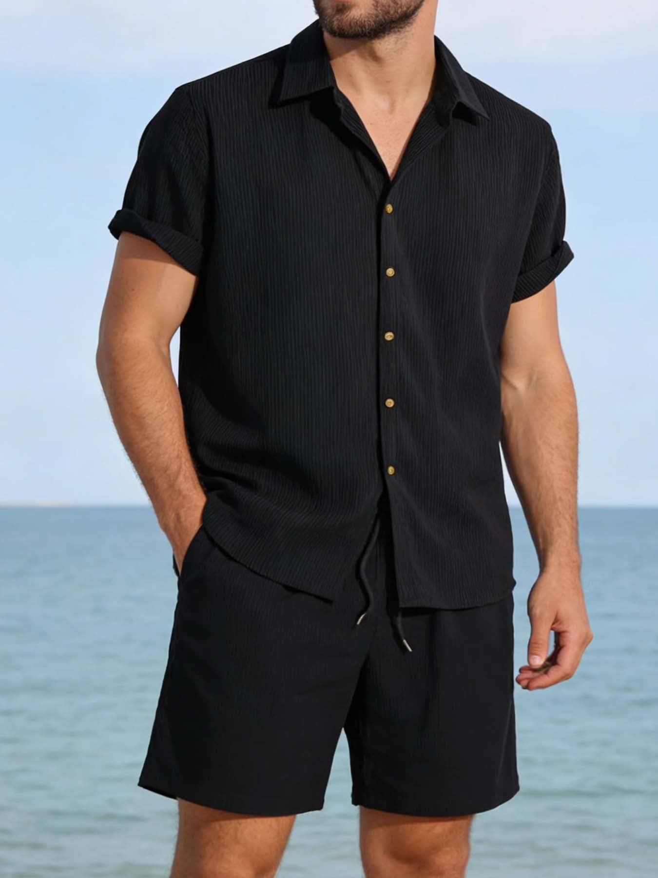 Levi Rhei Casual Resort Shirt & Shorts Set