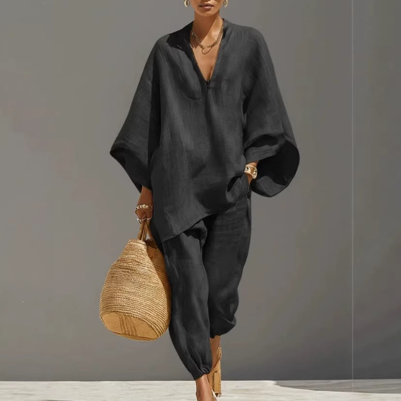Levi Rhei RelaxFit Linen Lounge Set