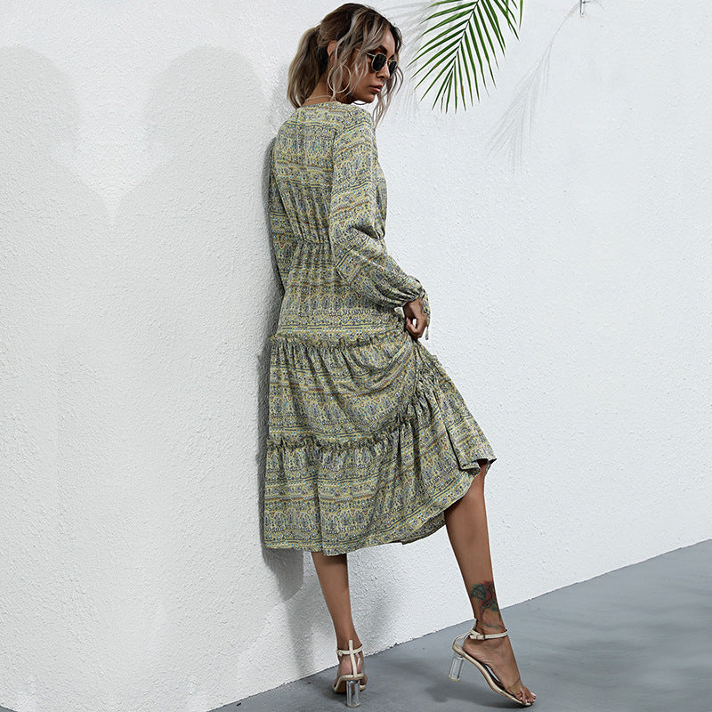Levi Rhei Printed Midi Dress