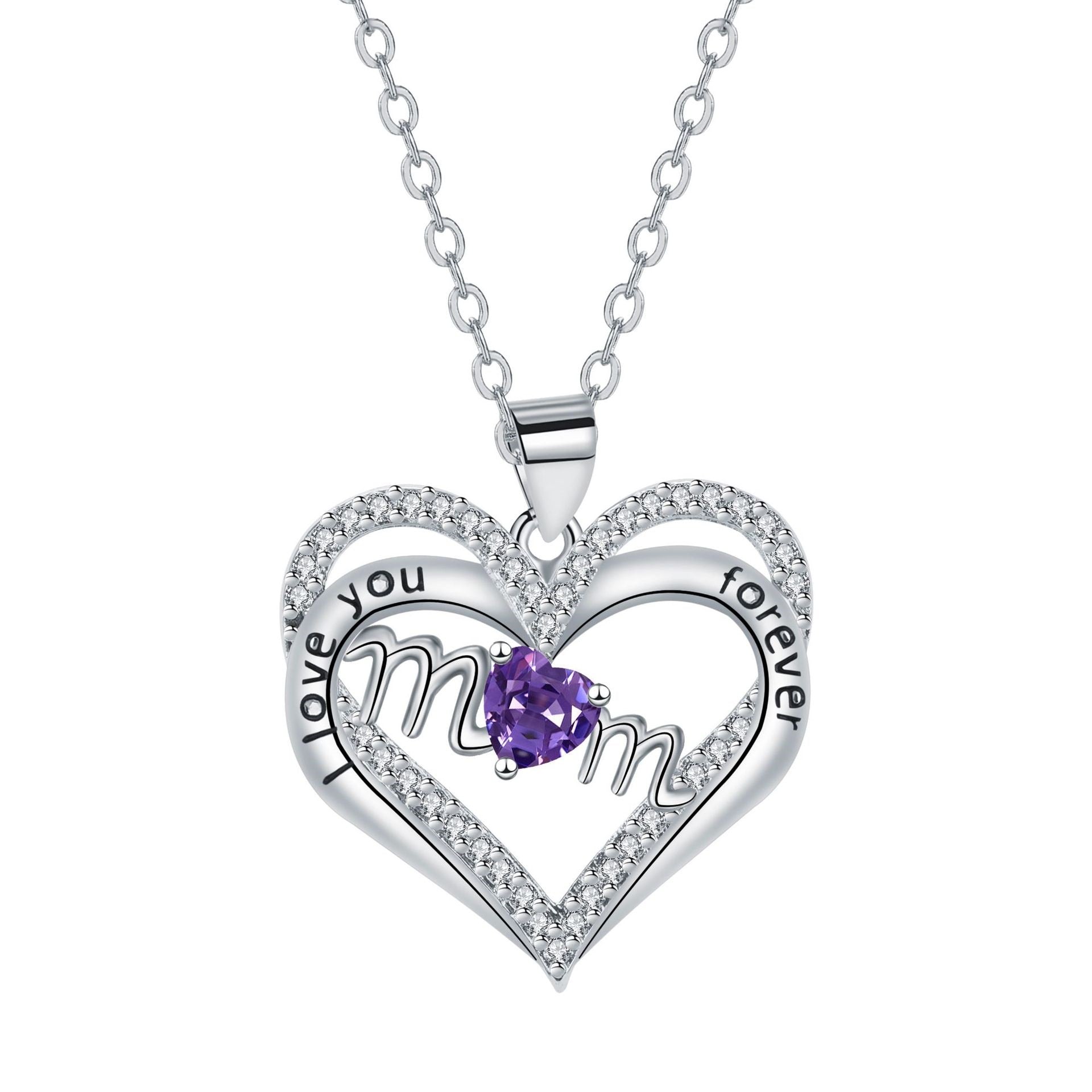 Levi Rhei Mom Heart Double Pendant Necklace