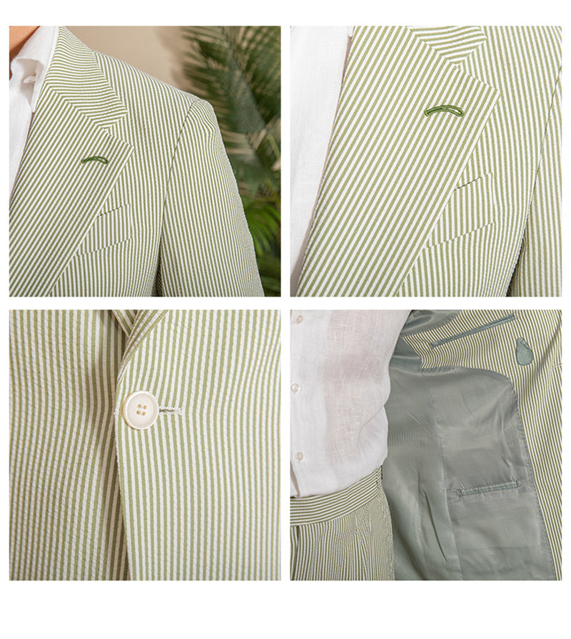 Levi Rhei Premium Seersucker Slim Blazer