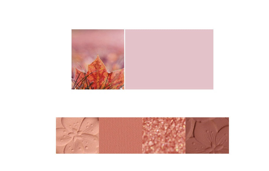 Levi Rhei 4-Color Glow Eyeshadow Palette (Matte & Glitter Mix)
