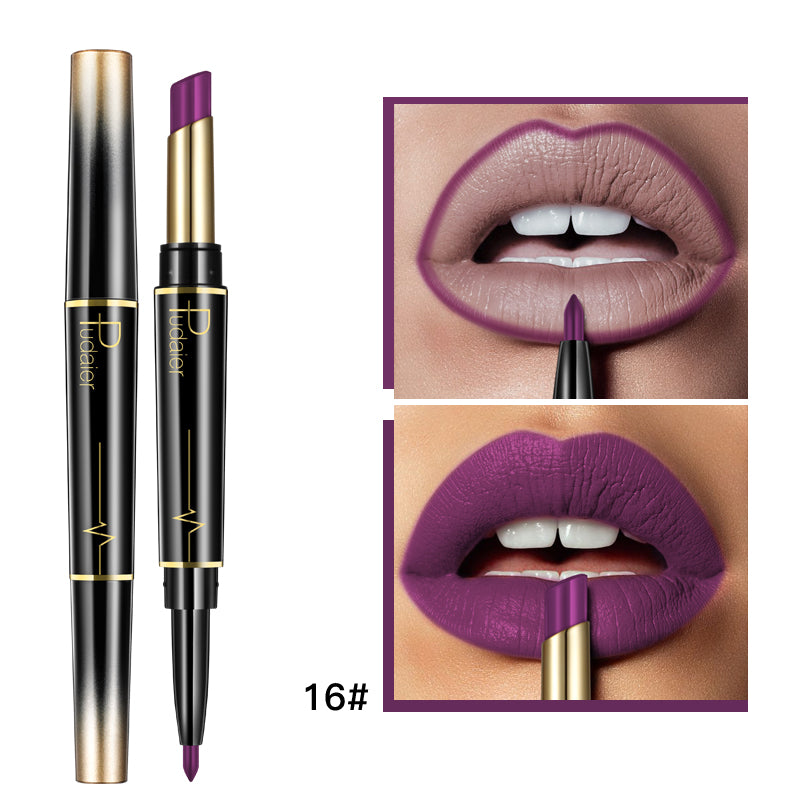 Levi Rhei 2-in-1 Precision Lipstick & Lip Liner Duo (Matte Finish)