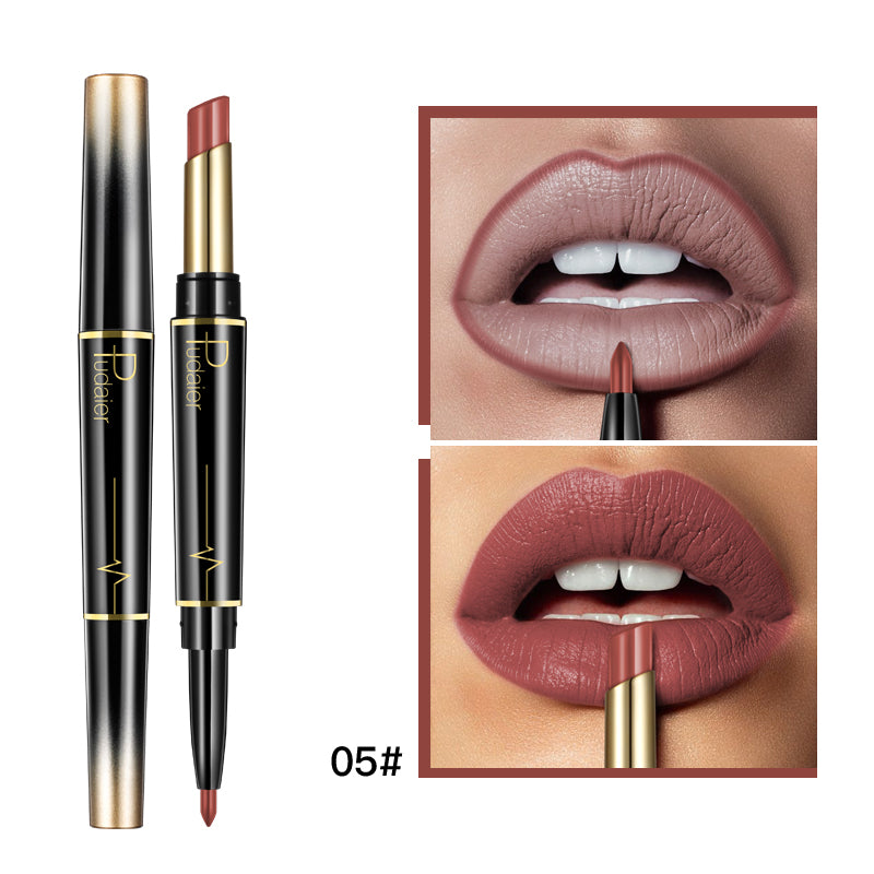 Levi Rhei 2-in-1 Precision Lipstick & Lip Liner Duo (Matte Finish)
