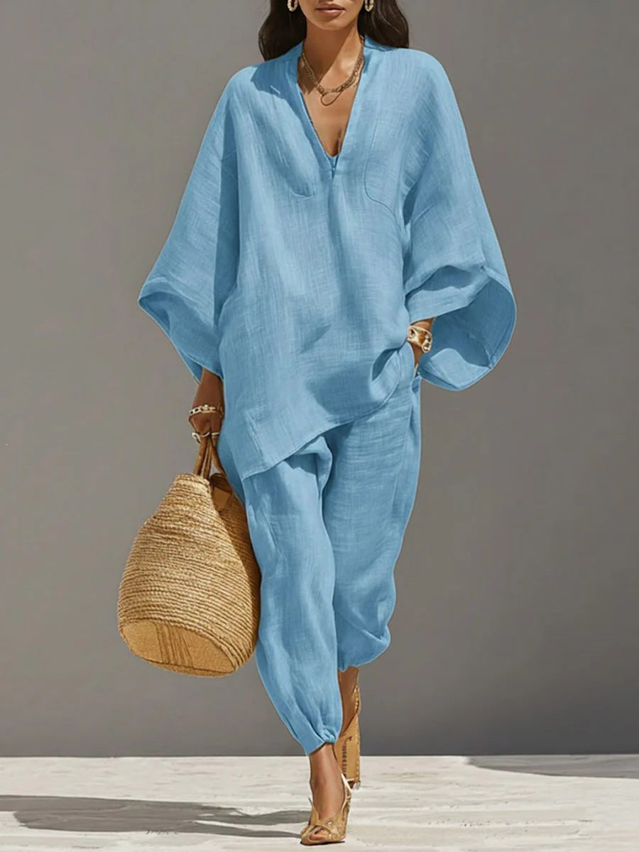 Levi Rhei RelaxFit Linen Lounge Set