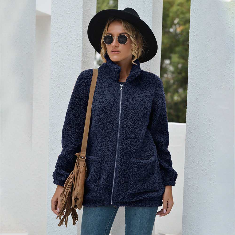Levi Rhei Cozy Plush Zip Jacket