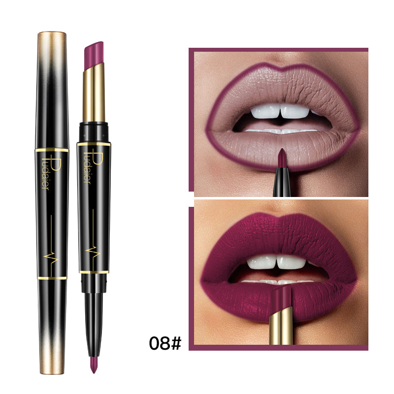 Levi Rhei 2-in-1 Precision Lipstick & Lip Liner Duo (Matte Finish)