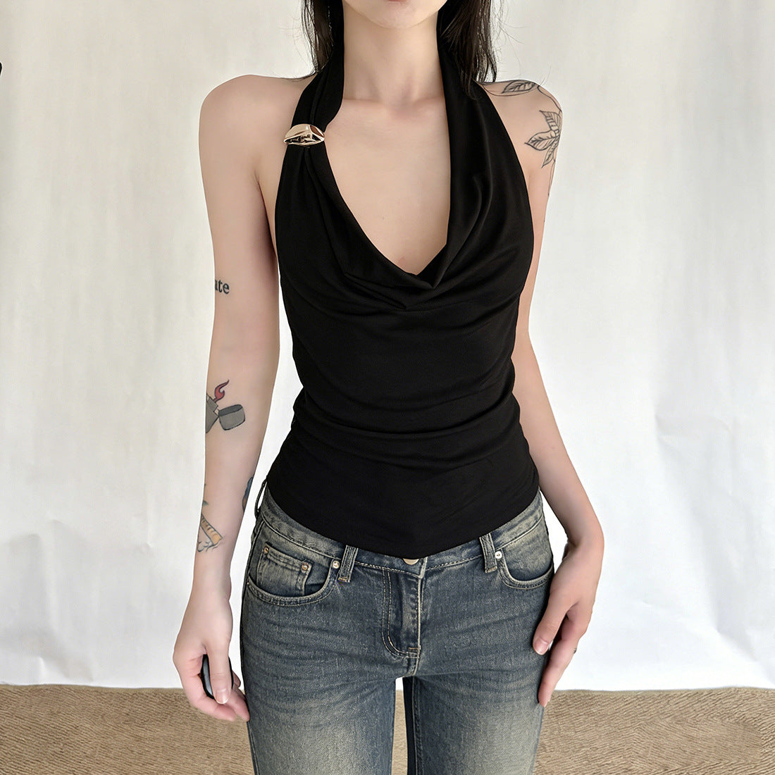 Levi Rhei Sculpt Halter Top