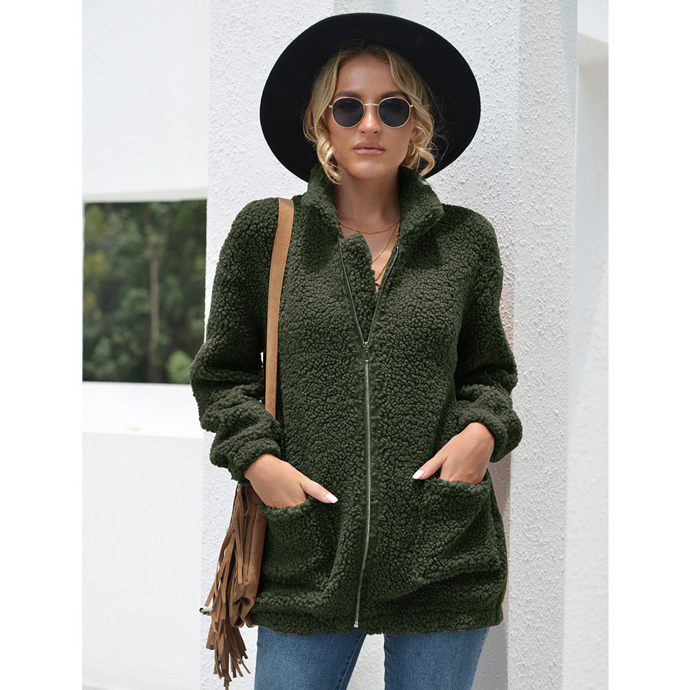Levi Rhei Cozy Plush Zip Jacket