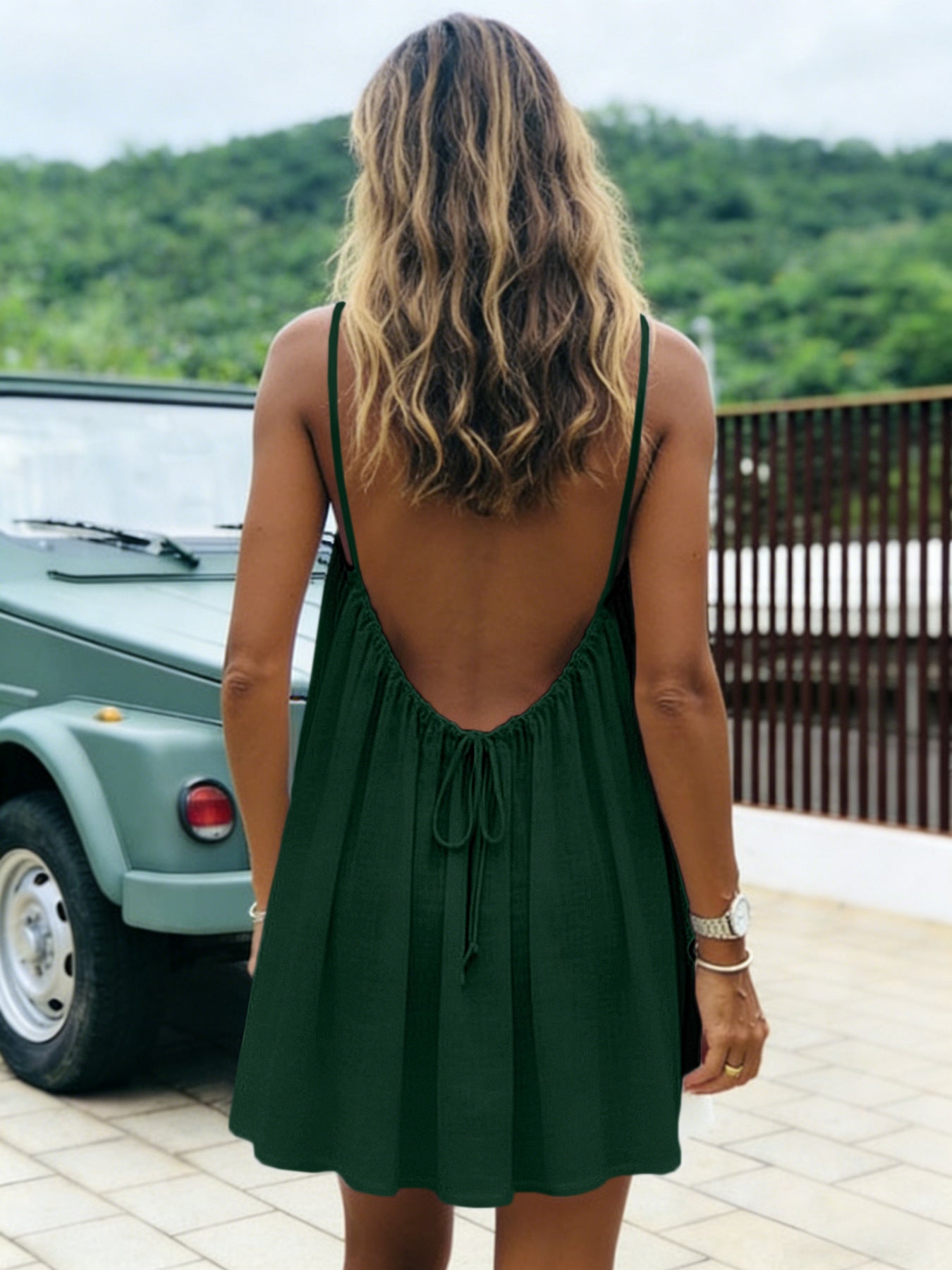 Levi Rhei Breezy Open-Back Summer Dress