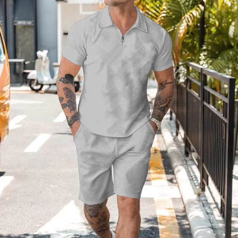 Levi Rhei Zip Polo Set