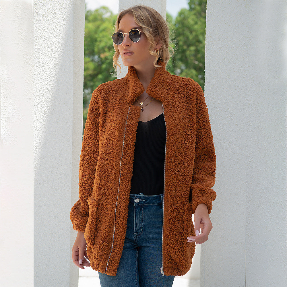 Levi Rhei Cozy Plush Zip Jacket