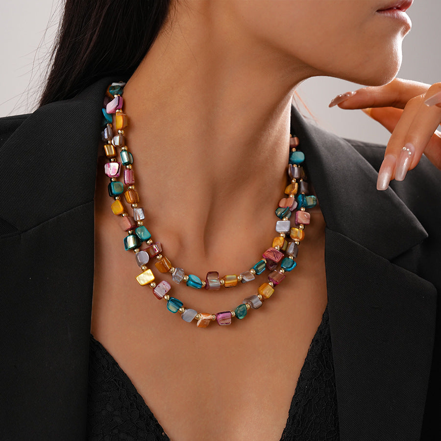 Levi Rhei Color Stone Necklace