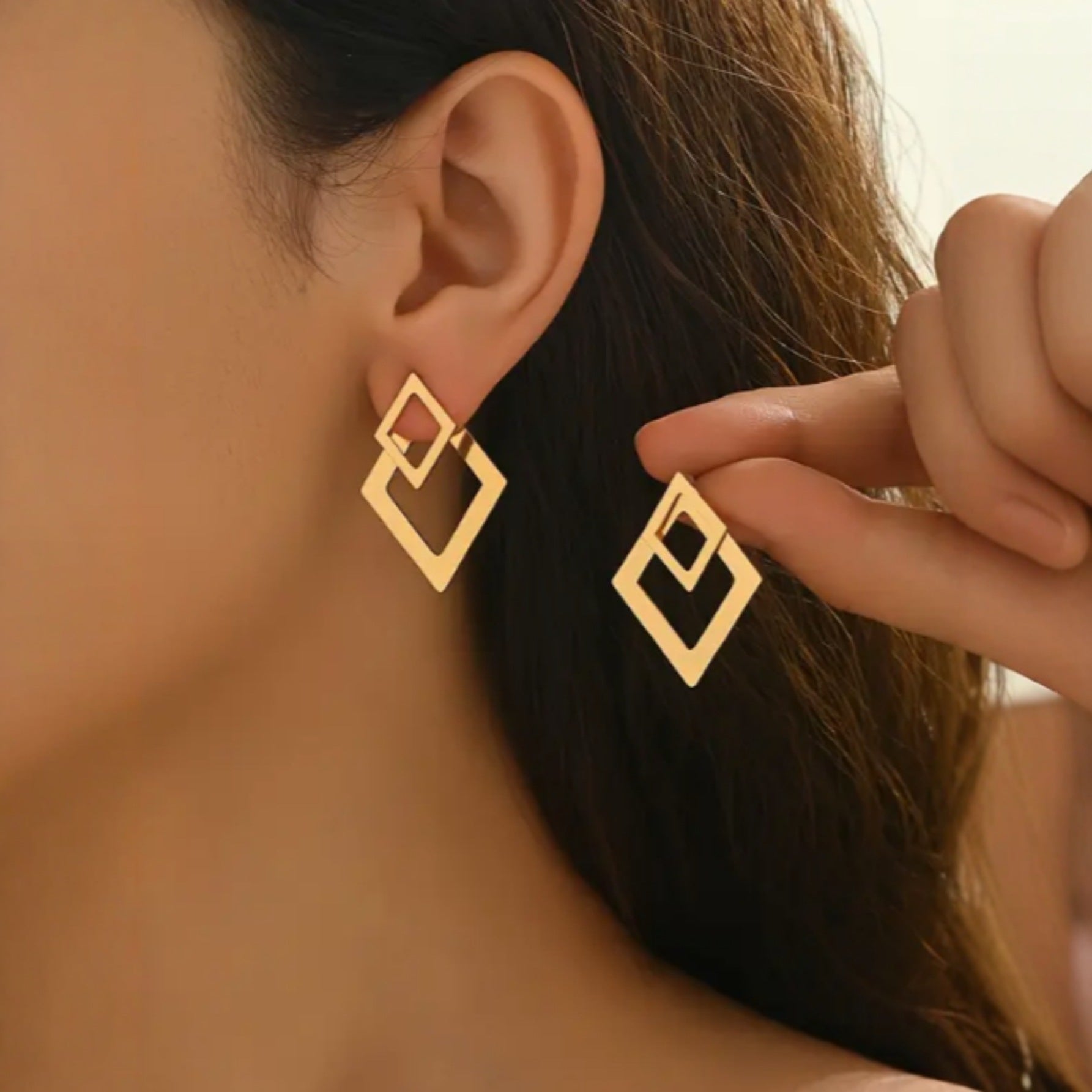 Levi Rhei Geometric Glow Earrings