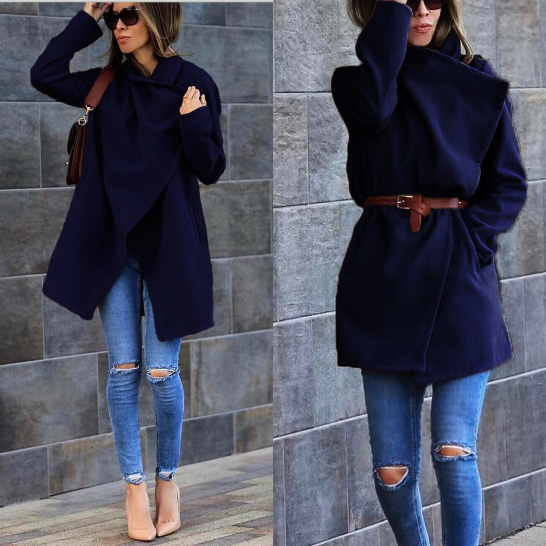 Levi Rhei Urban Chic Hooded Coat (Slim Fit Street Style)