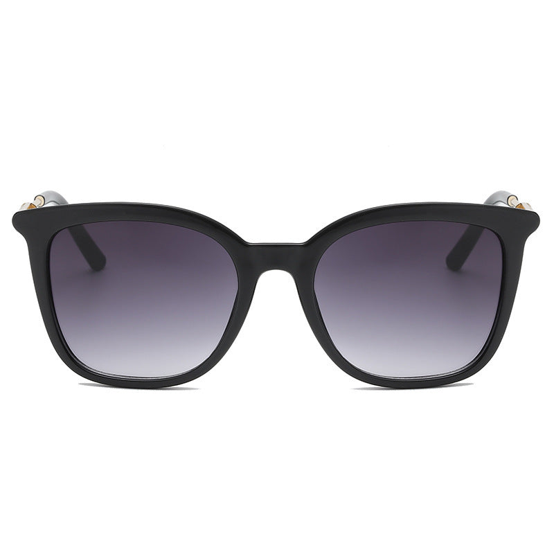 Levi Rhei Vintage Metal Temple Square Sunglasses