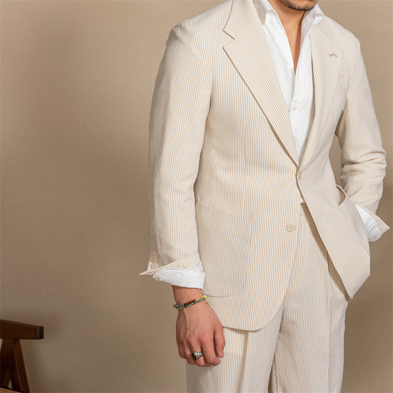 Levi Rhei Premium Seersucker Slim Blazer