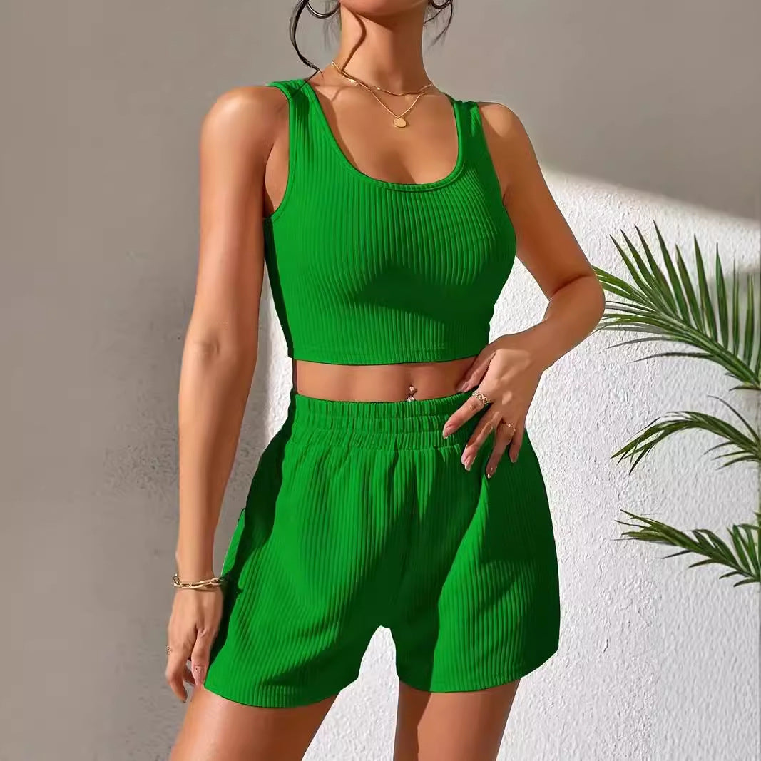 Levi Rhei Minimal Fit Crop & Shorts Set