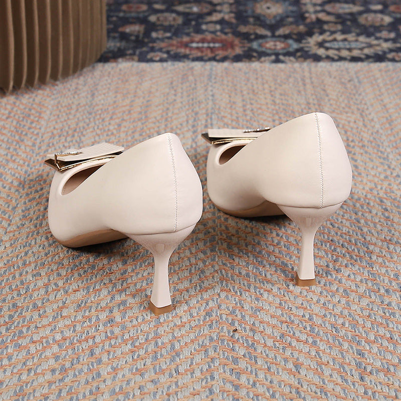 Levi Rhei Classic Buckle Pointed Heels