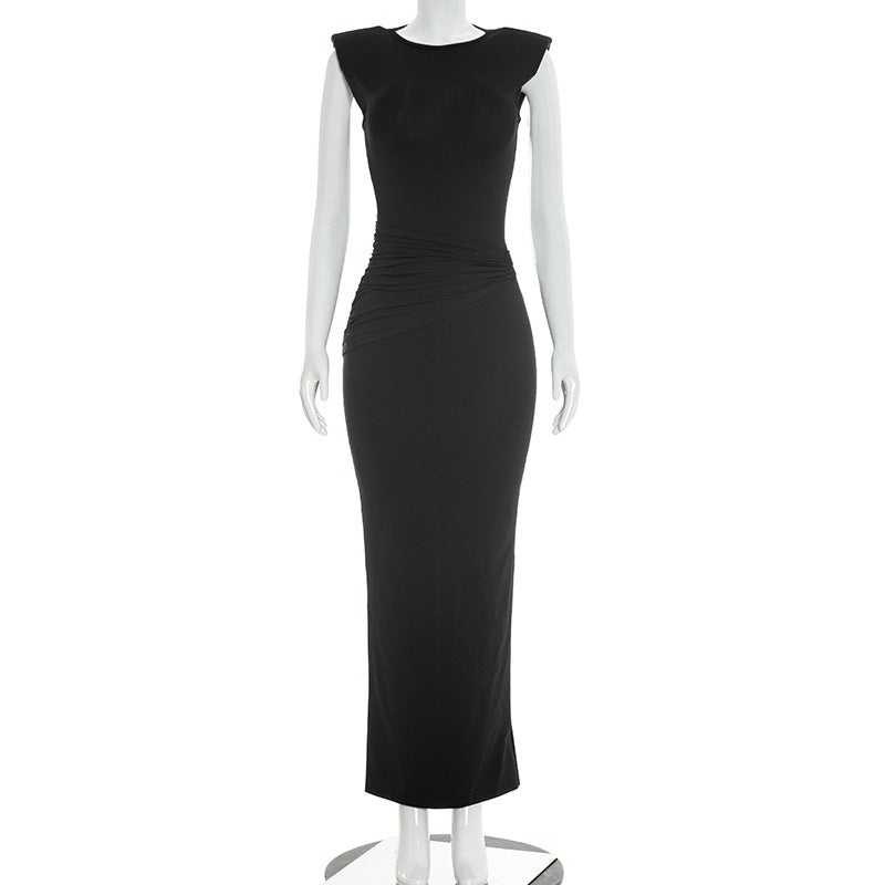 Levi Rhei Sculpted Sleeveless Evening Maxi Dress