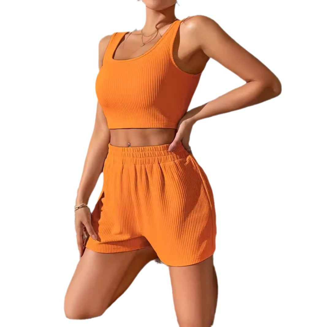 Levi Rhei Minimal Fit Crop & Shorts Set