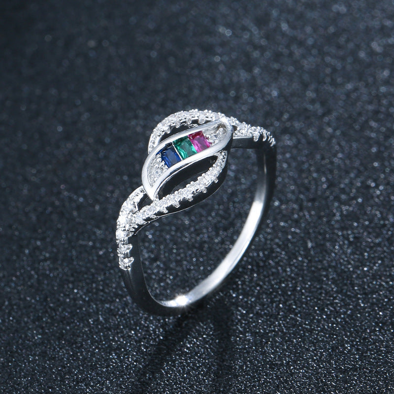 Levi Rhei Twisted Zircon Ring