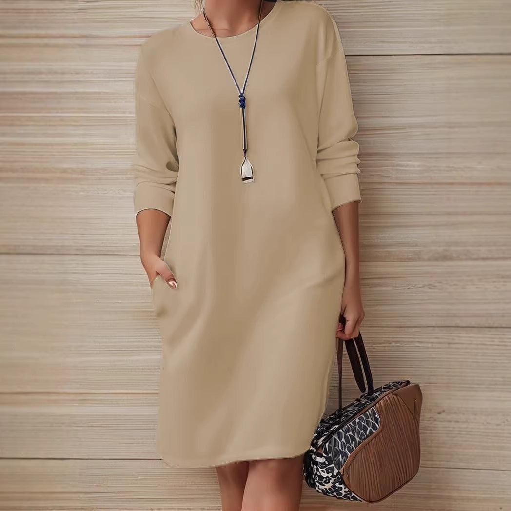 Levi Rhei Minimalist Long Sleeve Relaxed Dress